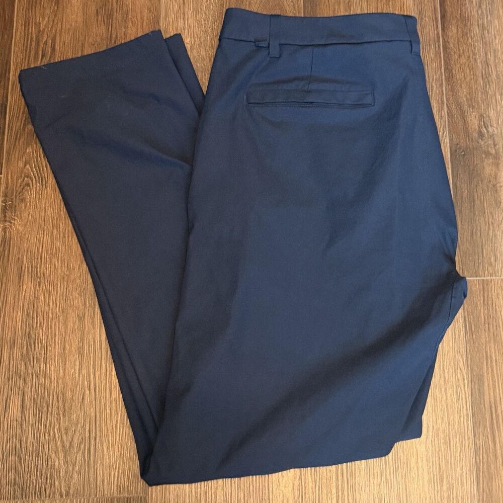 Lululemon Men's Navy ABC Pant Sz 40 Warpstreme Stretch Trouser Flat Front